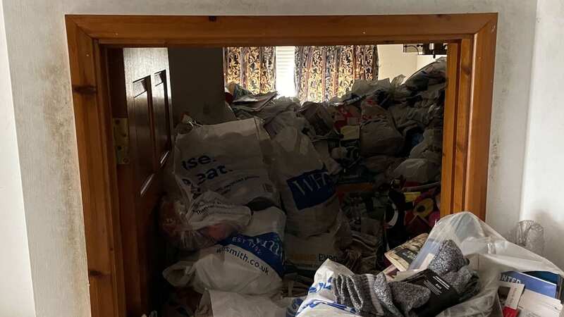The hoarding was causing a serious fire hazard - and the man was lucky he didn