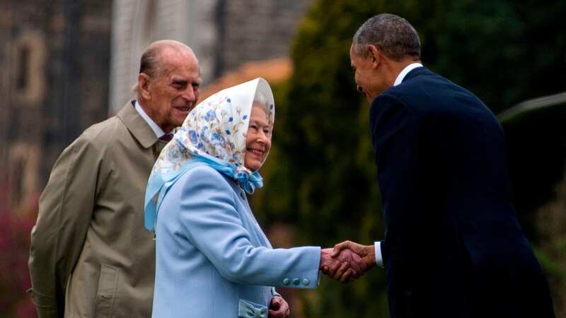 Prince Philip drove the Presidential couple to lunch (Image: Getty)