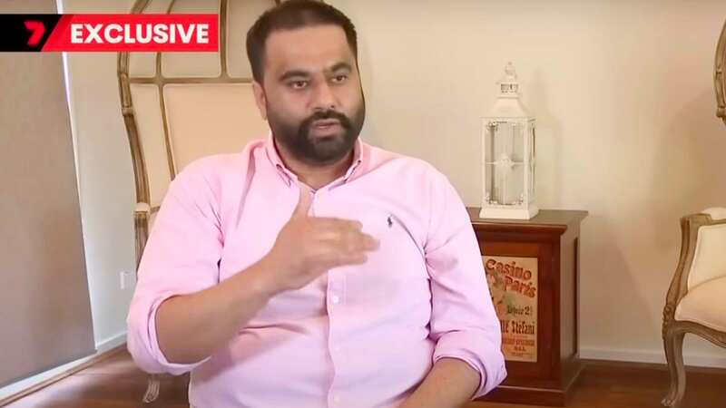Brisbane businessman Harry Singh and his family were travelling to Bali (Image: 7 News)