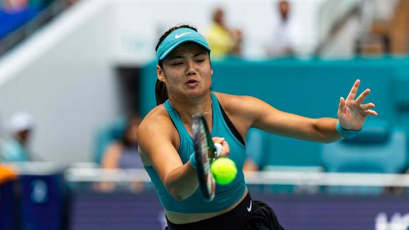 Raducanu during her defeat at the Miami Open (Image: Getty Images)