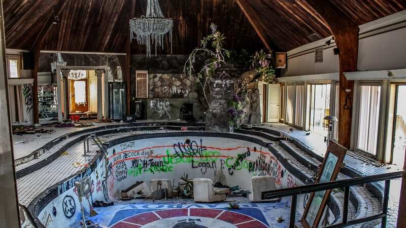 The abandoned club even has a playboy pool (Image: mediadrumimages/Leland Kent)