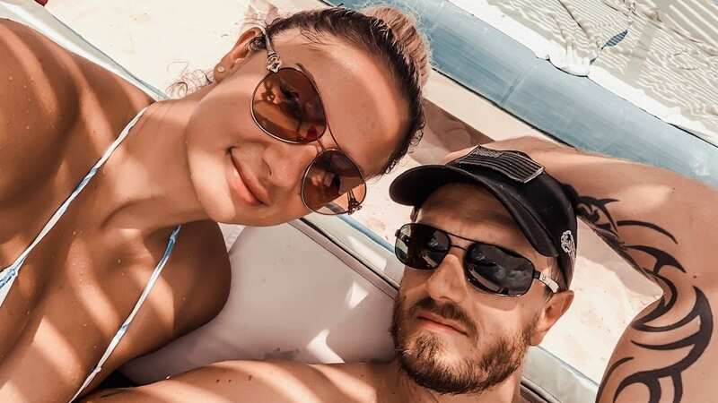 Monica Huldt with her husband John (Image: Jam Press/@swedish_bella_backup)