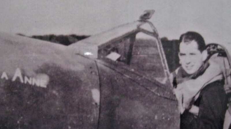 Raimund Sanders Draper at the controls of a Spitfire (Image: Hornchurch RAF centre / SWNS)