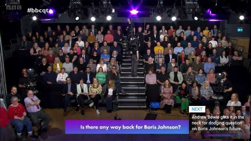 Question Time audience stays silent when asked if Boris Johnson is telling truth