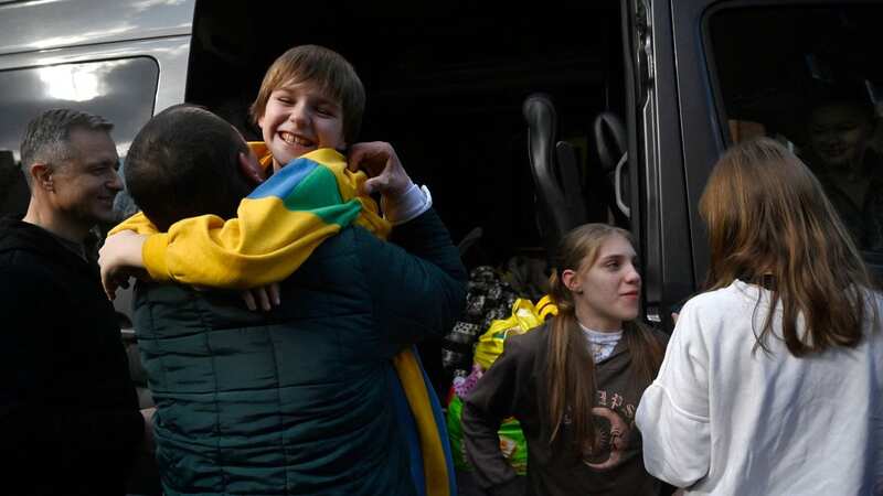 Emotional Ukrainian kids finally make it home after months in Russian camps