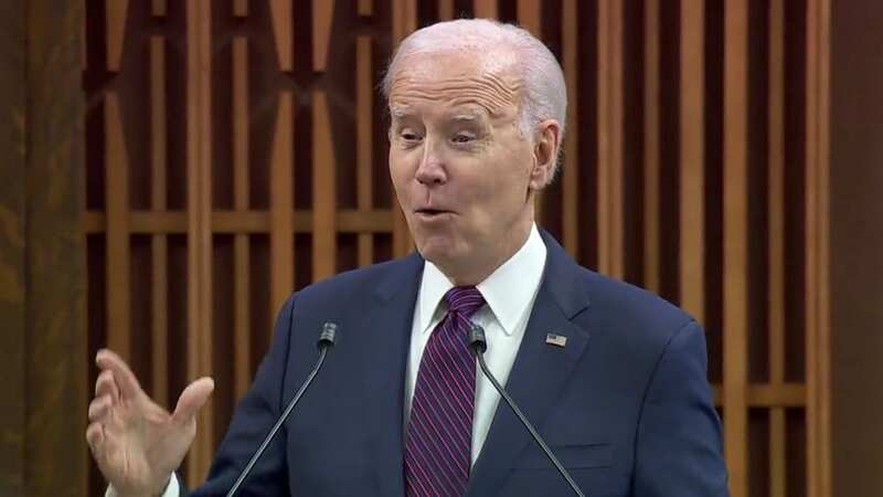 Joe Biden made an unexpected dig at the Toronto Maple Leafs on Friday (Image: NHLI via Getty Images)