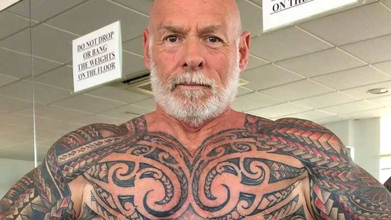 Ray Houghton is covered in tattoos, having spent £7.5k on ink (Image: Ray Houghton / SWNS)