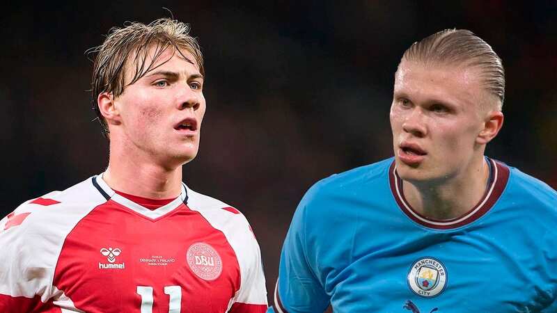Manchester United are interested in Denmark prodigy Rasmus Hojlund (Image: Lars Ronbog/FrontZoneSport)