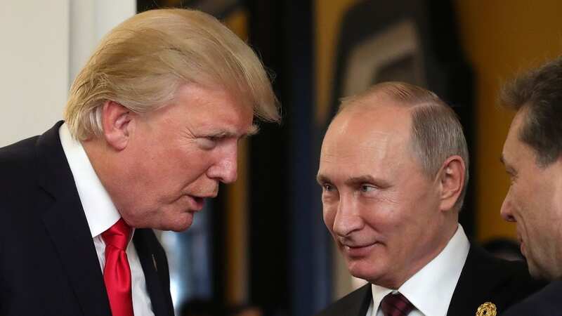 Trump spoke of the nuclear threat Putin is making against the West (Image: Getty Images)