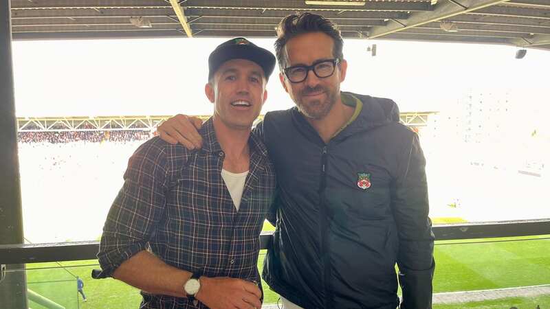 Ryan Reynolds and Rob McElhenney were in town to watch Wrexham