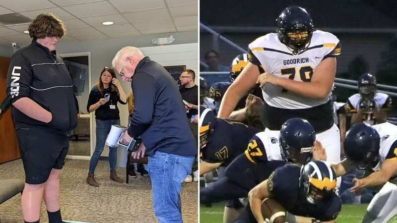 Eric Kilburn Jr. and his family met with Under Armour to secure custom trainers and cleats (Image: Facebook)