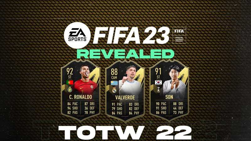 FIFA 23 TOTW 22 squad revealed featuring Cristiano Ronaldo and Heung-Min Son (Image: EA SPORTS)