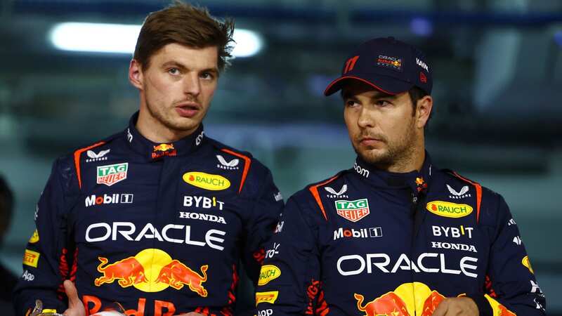 There have been signs of tension at Red Bull between drivers Max Verstappen and Sergio Perez (Image: Getty Images)