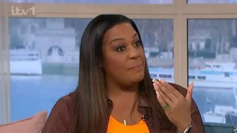 Alison Hammond was wearing a green band to signify her single status (Image: ITV)