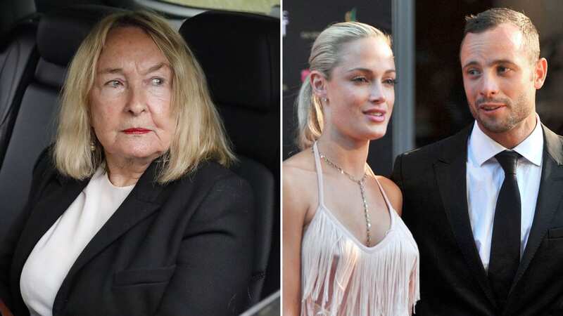 June Steenkamp, the mother of Reeva, arrives at the Atteridgeville Prison for the parole hearing (Image: Themba Hadebe/AP/REX/Shutterstock)