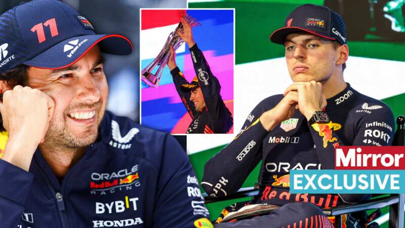 There have been signs of tension at Red Bull between drivers Max Verstappen and Sergio Perez (Image: Getty Images)