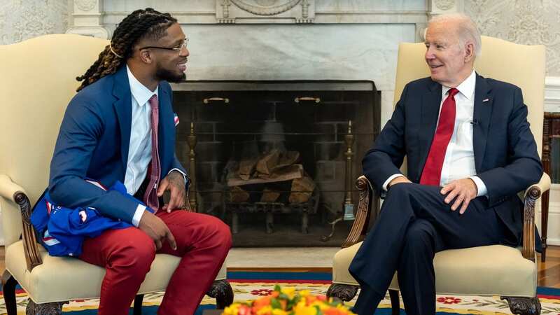 President Joe Biden met with Damar Hamlin at the White House