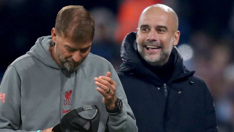 Jurgen Klopp and Pep Guardiola will do battle again on Saturday afternoon (Image: Getty Images)
