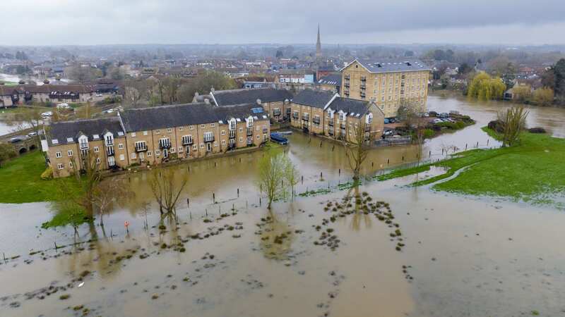 Flooding around the town of St Ives in Cambridgeshire (Image: Bav Media)