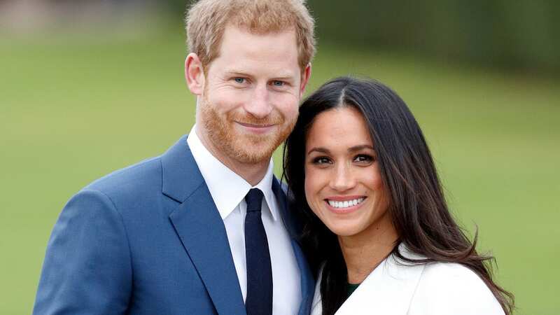 Prince Harry and Meghan Markle pictured shortly after announcing their engagement (Image: Getty Images)