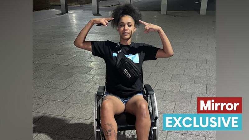 Kerry-Anne Donaldson says she relies on using a wheelchair following her addition (Image: SWNS)