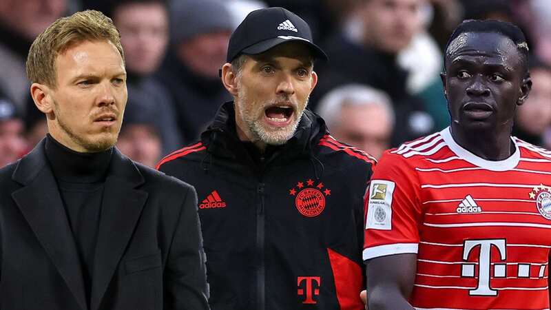 Bayern Munich boss Thomas Tuchel alongside forward Sadio Mane