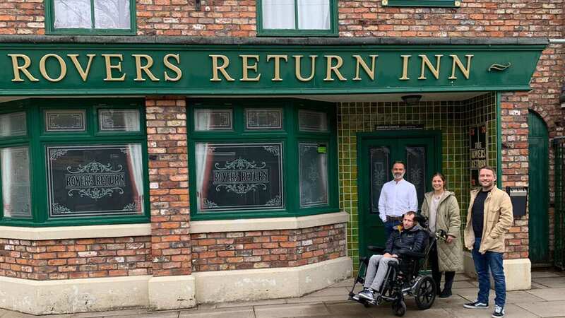 Rob outside the Rovers Return (Image: ITV)