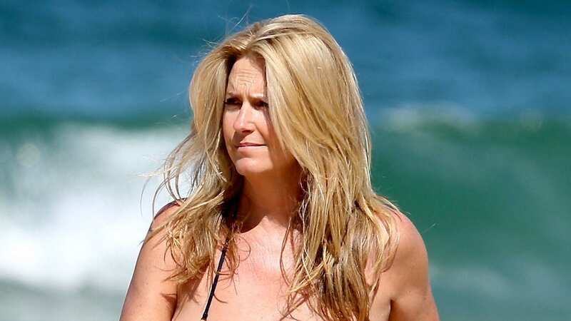 Penny Lancaster hits the beach in Australia amid Sir Rod Stewart