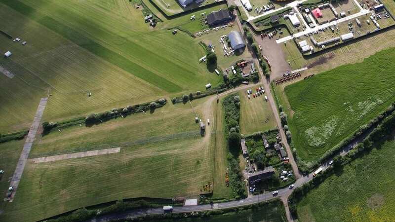 A man is fighting for his life after he was injured in a crash at Damyns Hall air field near London (Image: Damyns Hall Aerodrome/Facebook)