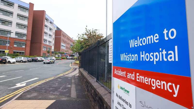 Whiston Hospital A&E where the dad was rushed (Image: Liverpool Echo)