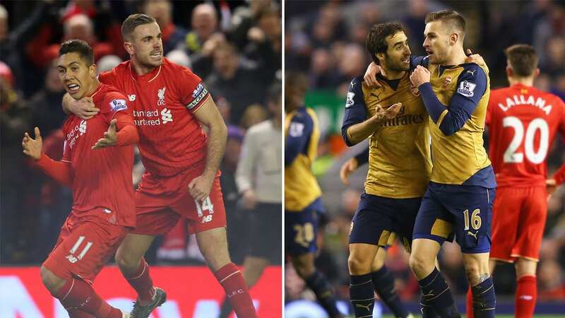 Arsenal drew 3-3 with Liverpool at Anfield in January 2016 (Image: Getty Images)