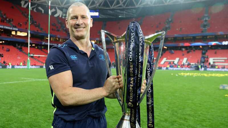 Lancaster with 2018 Champions Cup after Leinster beat Racing 92 in Bilbao final (Image: Getty Images Europe)