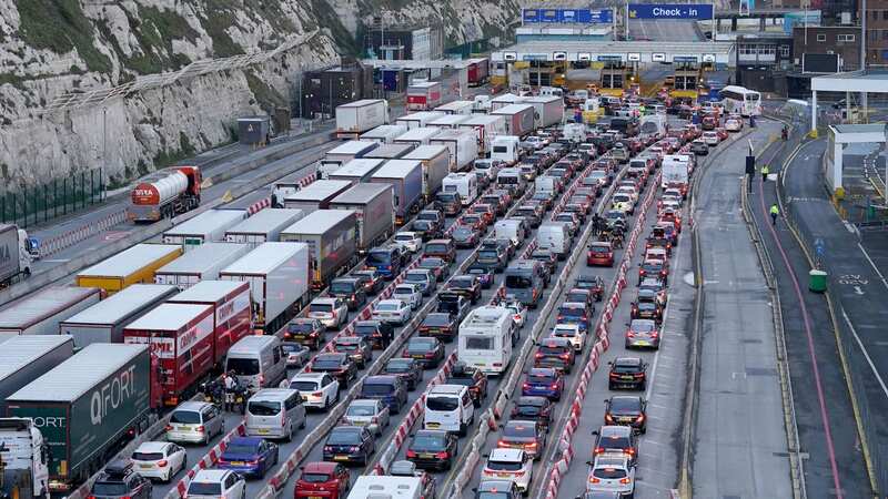 Traffic at the Port of Dover in Kent yesterday during the getaway for the Easter weekend (Image: PA)