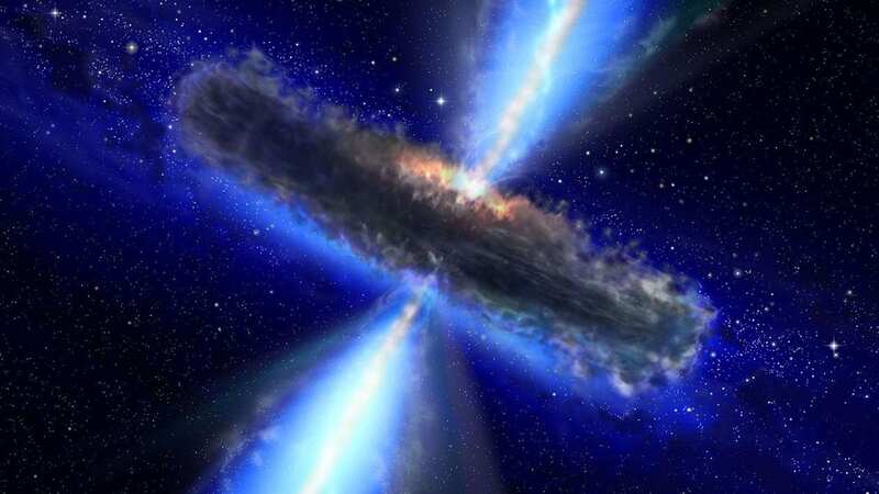 A supermassive blackhole is believed to be rampaging through the universe (Image: PA)