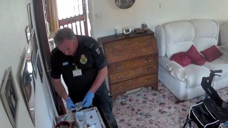 Mark Titley was filmed taking money from the house of the 94-year-old woman (Image: Mike Drage/Facebook)