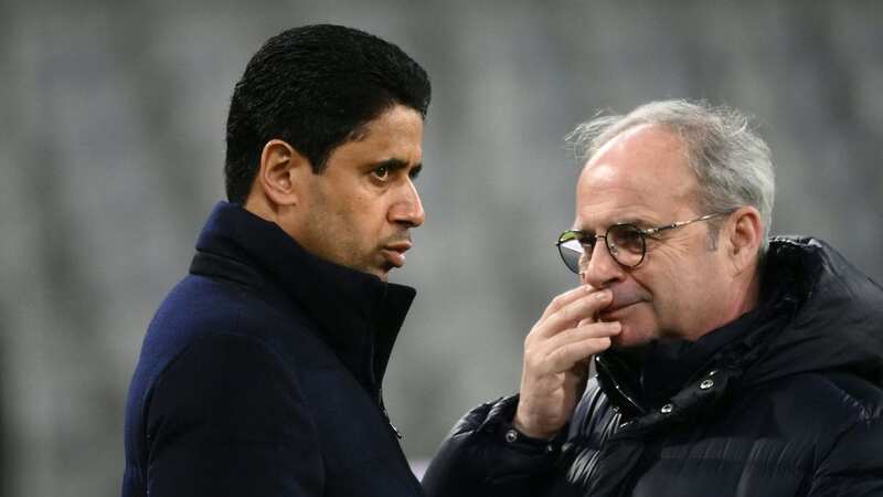 Nasser Al-Khelaifi (left) has given a dressing down to PSG