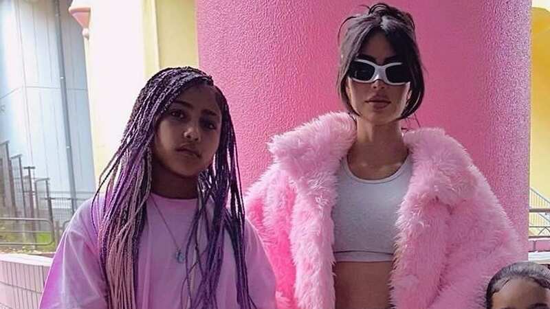 Kim Kardashian and North