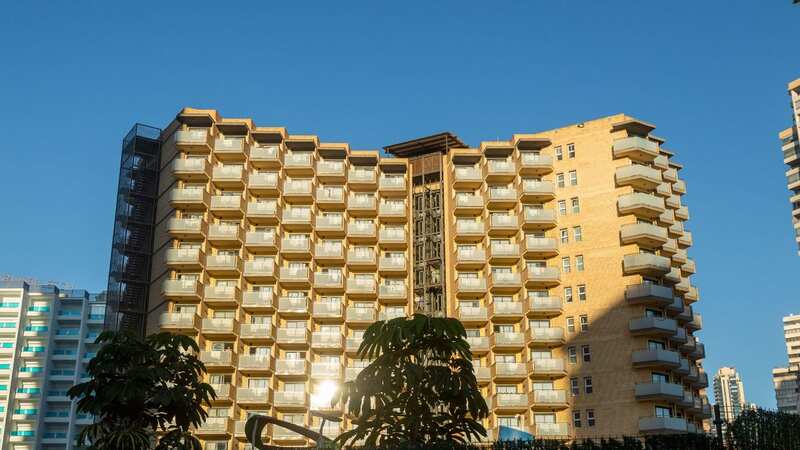 A woman fell from the balcony of the Rio Park hotel in Benidorm (Image: Alamy Stock Photo)