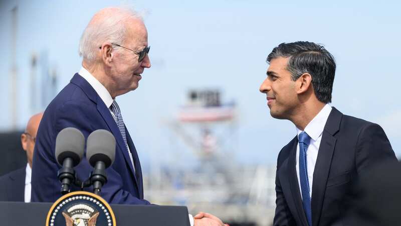 No10 confirmed Rishi Sunak will meet with Joe Biden during his visit (Image: Getty Images)