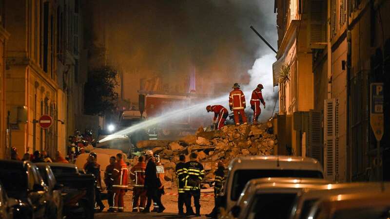 The residential building in Marseille collapsed in the early hours of Sunday (Image: AFP via Getty Images)