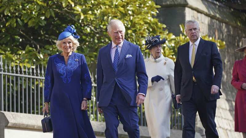 Prince Andrew makes rare appearance behind King as royals attend Easter service