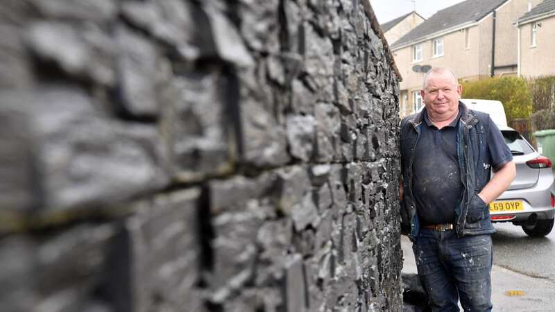 Mark Roberts was told by Caerphilly County Borough Council officers that the wall would need to be demolished (Image: WalesOnline/Rob Browne)