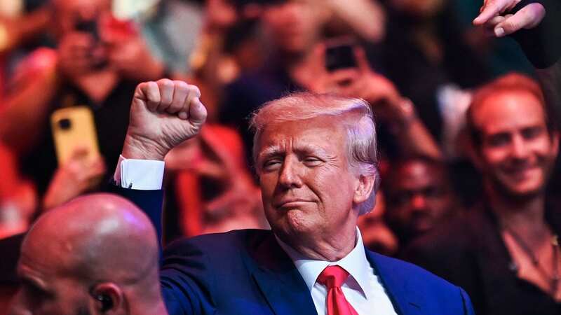 Donald Trump accused his adversaries of "dreaming endlessly of destroying" the US (Image: AFP via Getty Images)