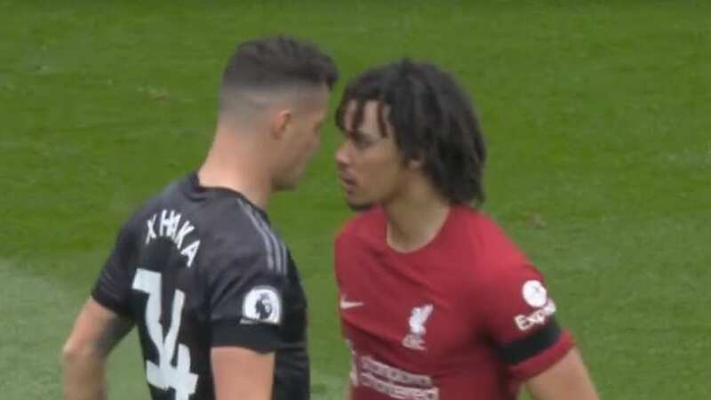 Gary Neville makes Alexander-Arnold observation after feisty clash with Xhaka