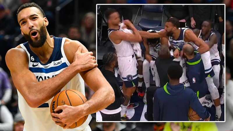Rudy Gobert swung a punch at Kyle Anderson during the Minnesota Timberwolves