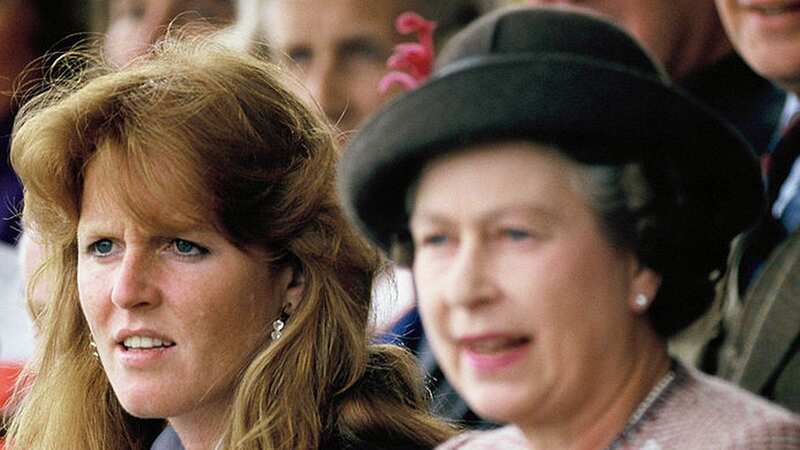 Sarah Ferguson arriving at the Queen