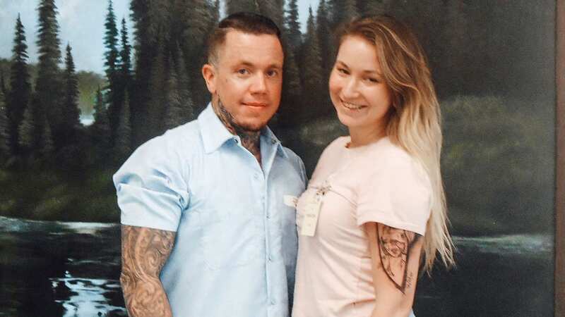 Kim Eichenberger with her convict fiancée William Mccarty (Image: Newsflash)
