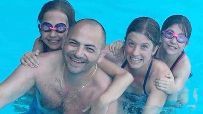 Neil Lanciano with his wife Hayley and children (Image: Brain Tumour Research)
