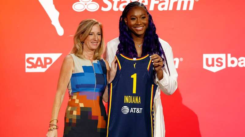 Aliyah Boston was selected first overall in the 2023 WNBA Draft by the Indiana Fever on Monday night (Image: AP)