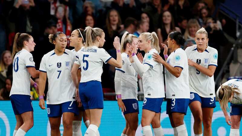 The Lionesses in action last time out against Brazil at Wembley Stadium (Image: Photo by Richard Sellers/Soccrates/Getty Images)